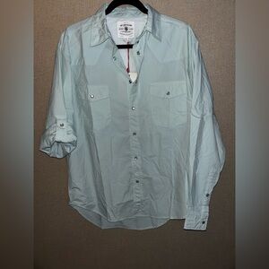 Southern Proper Light Blue Casual Button-Down Shirt